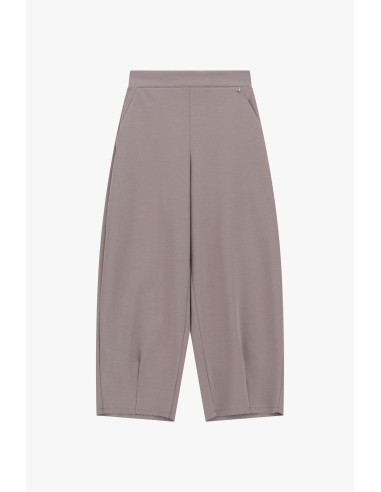 Dixie cropped palazzobroek met hoge taille en zakken