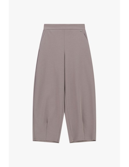 Dixie cropped palazzobroek met hoge taille en zakken