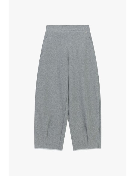 Dixie cropped palazzobroek met hoge taille en zakken