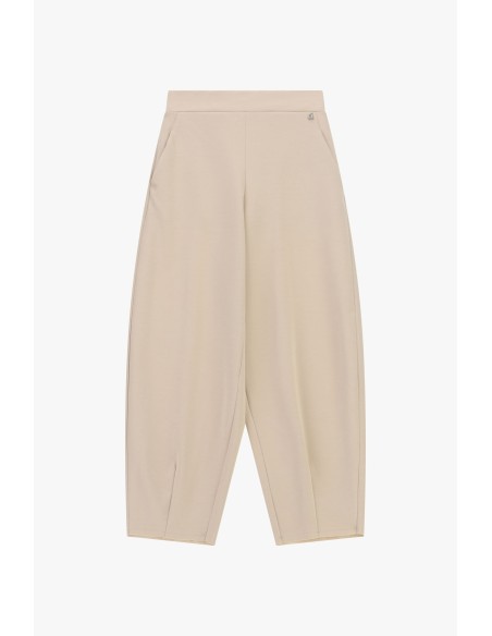 Dixie cropped palazzobroek met hoge taille en zakken