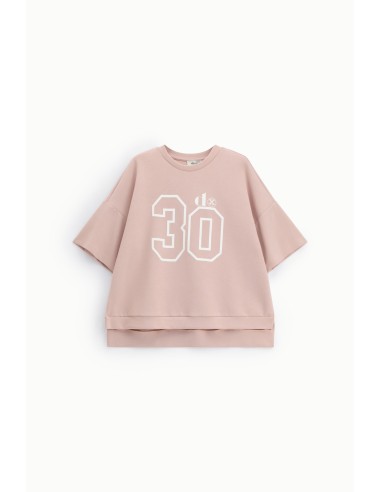 Dixie T-shirt met korte mouwen en nummer 30-print
