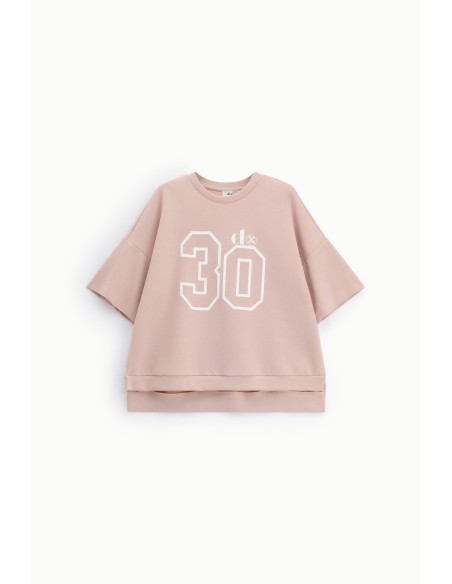 Dixie T-shirt met korte mouwen en nummer 30-print