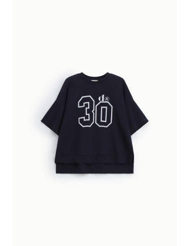 Dixie T-shirt met korte mouwen en nummer 30-print