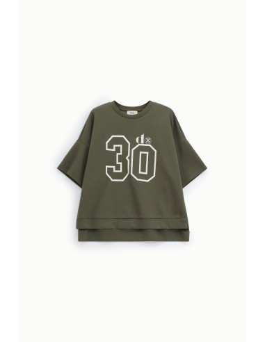Dixie T-shirt met korte mouwen en nummer 30-print