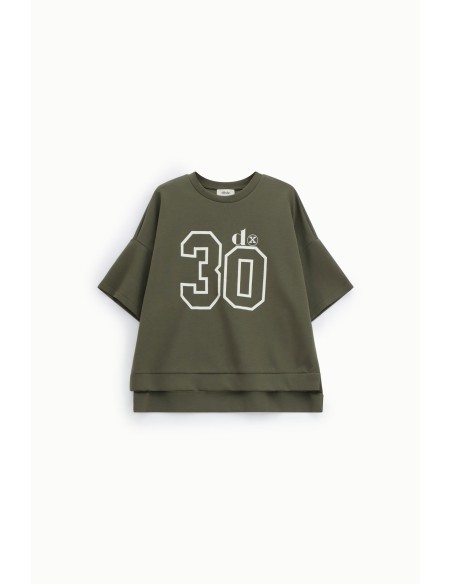 Dixie T-shirt met korte mouwen en nummer 30-print
