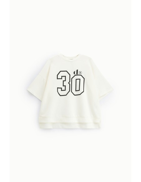 Dixie T-shirt met korte mouwen en nummer 30-print