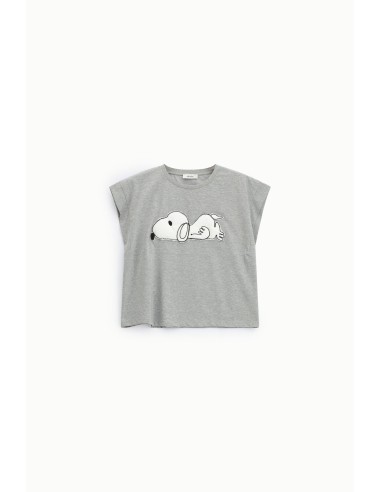 Dixie T-shirt met korte mouwen en Snoopy-print aan de voorkant