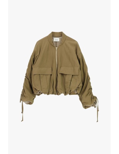 Korte bomber met trekkoord en voorzakken Dixie