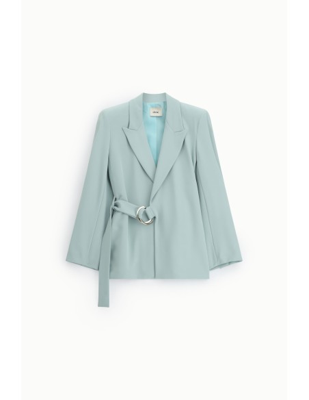 Blazer met ceintuur met ringgesp en klassieke revers Dixie