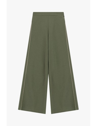 Wijde palazzo-broek met contrasterende bies Dixie