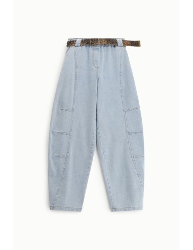 Balloon-jeans met decoratieve tailleband Dixie