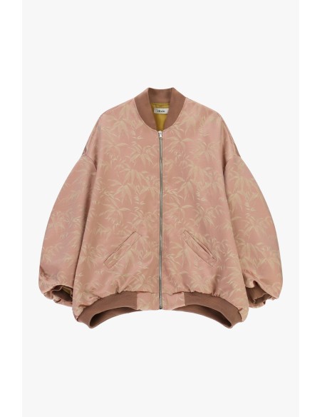 Oversized bomberjack met foliageprint en rits Dixie