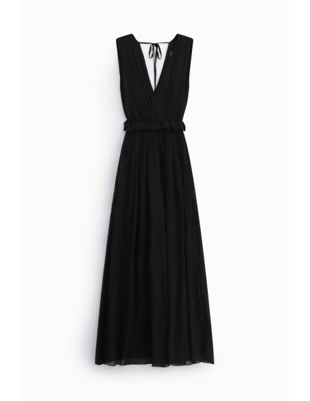 Mouwloze jumpsuit met V-hals en gerimpelde taille Dixie