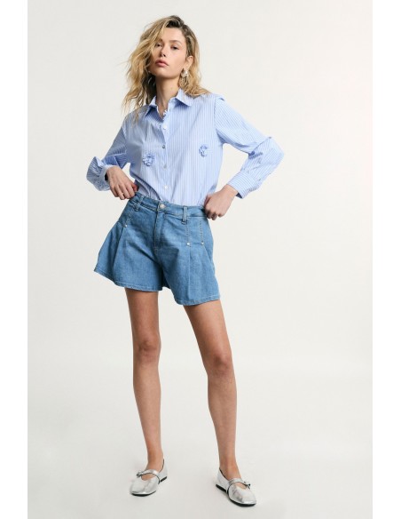 Regular-fit shorts met plooien en zakken aan de voorkant Please