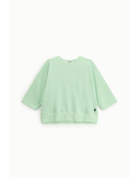 Ruime sweater met mouwen tot aan de elleboog Please