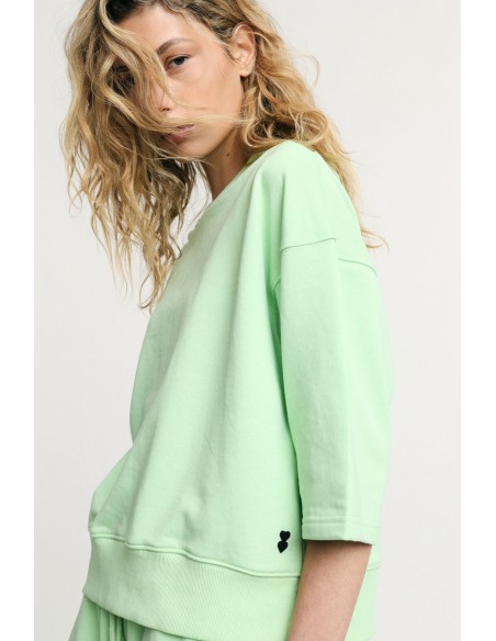 Ruime sweater met mouwen tot aan de elleboog Please
