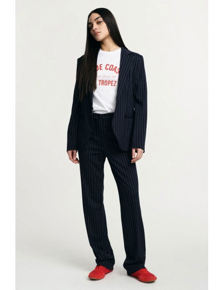 Gestreepte tailored broek met normale taille Please