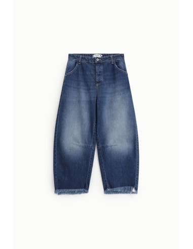 Balloon-fit-jeans met gerafelde zoom Please