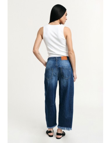 Balloon-fit-jeans met gerafelde zoom Please
