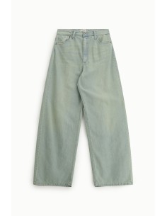 High-waisted wide-leg jeans met washed-effect Please 2