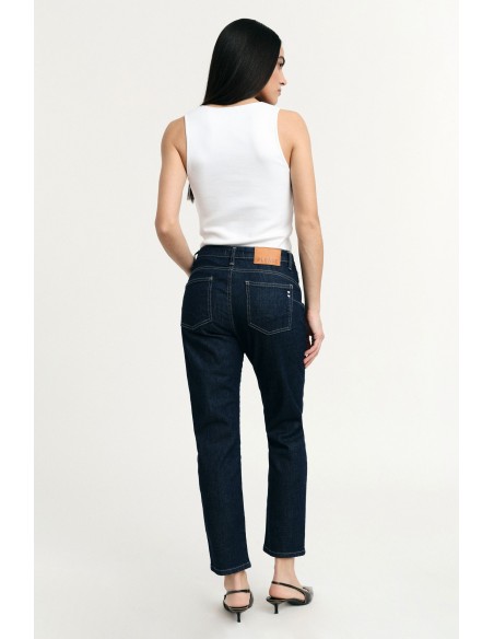 Regular-fitjeans met rechte pijpen en vijf zakken aub