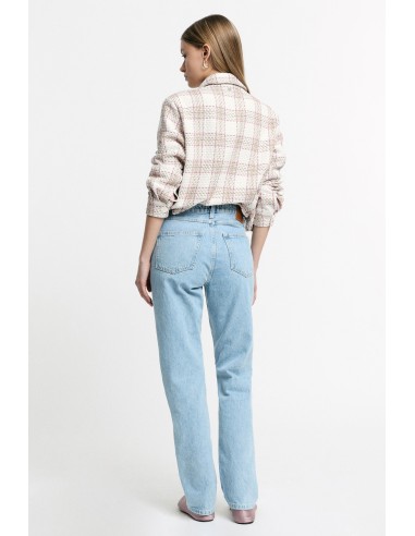 High-waisted straight-leg jeans with five pockets Please