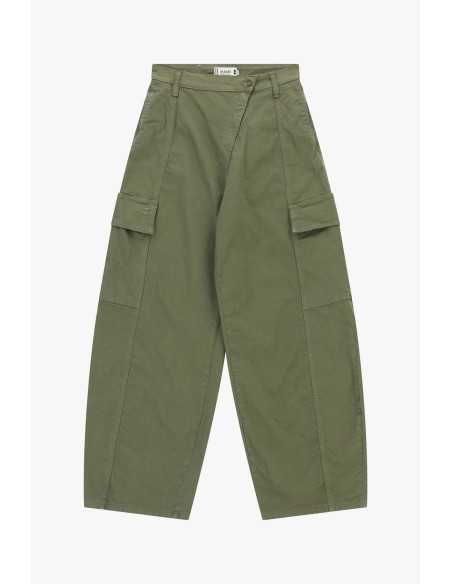 Palazzo-broek met cargozakken en hoge taille, alsjeblieft