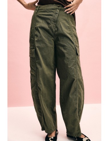 Palazzo-broek met cargozakken en hoge taille, alsjeblieft