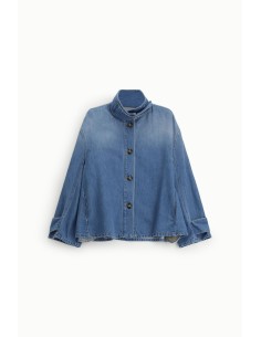 Denimjack met knopen en een ruime pasvorm, alstublieft 2