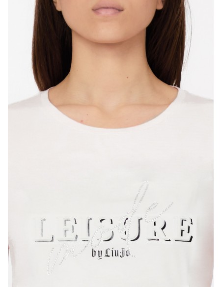 T-shirt met strass van Liu Jo