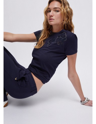 T-shirt met cut-out van Liu Jo