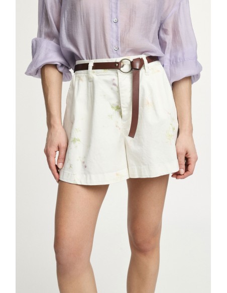 Regular-fit shorts met tailleband en subtiele print, alstublieft