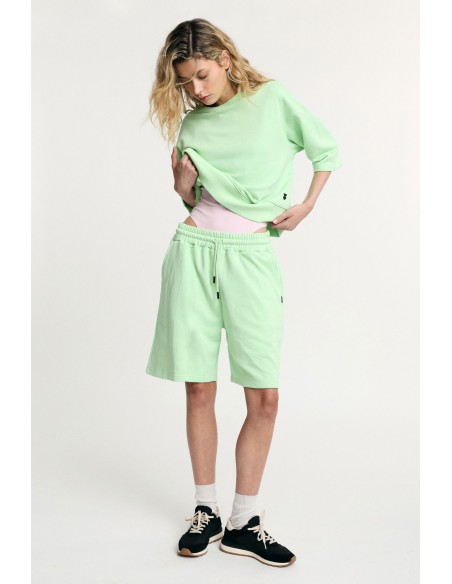 Regular-fit bermudashort met elastiek en zakken, alsjeblieft