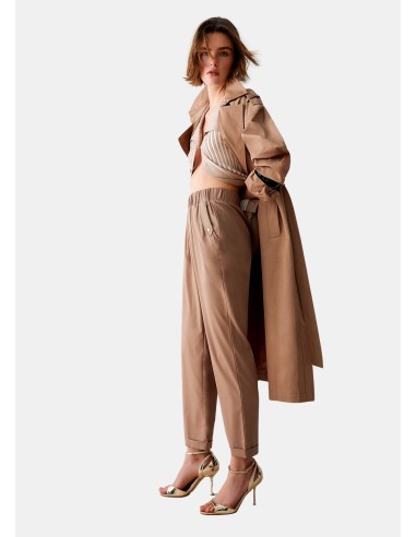 Slim-fit broek met omslag van Liu Jo