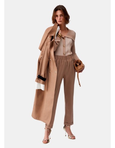 Slim-fit broek met omslag van Liu Jo