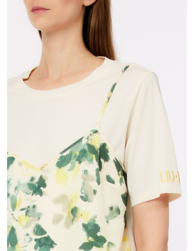 T-shirt met top met bloemenprint Liu Jo