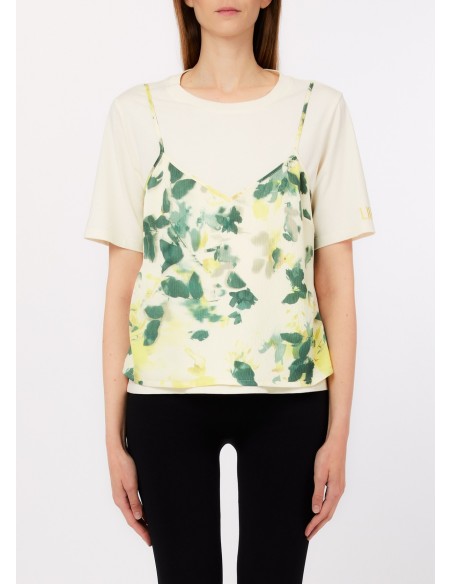 T-shirt met top met bloemenprint Liu Jo