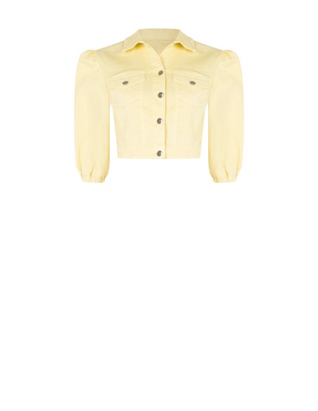 Cropped stretchjeansjack met zakjes Rinascimento