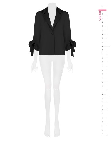 Ruime blazer met maxi-strikken op de mouwen Rinascimento