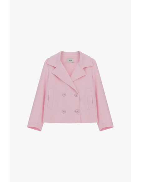 Dixie Korte blazer met dubbele rij knopen en zakken aan de voorkant