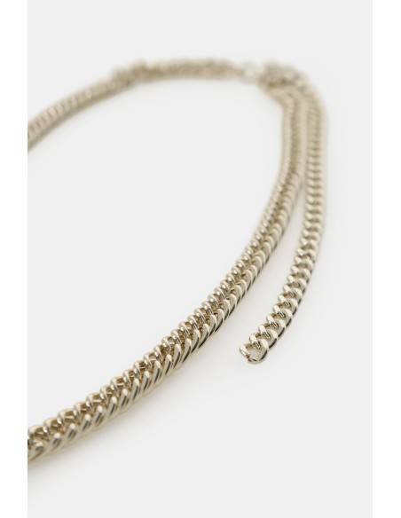 Dixie Verstelbare Ketting met Platte Schakels