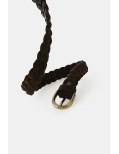 Dixie gevlochten riem met matte metalen gesp 2