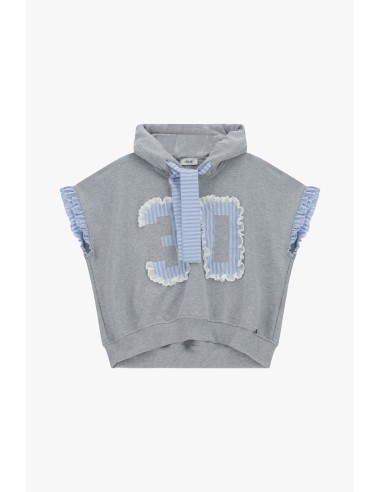 Mouwloze hoodie met volantdetails Dixie