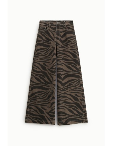 Palazzo-broek met patroonprint en hoge taille alstublieft