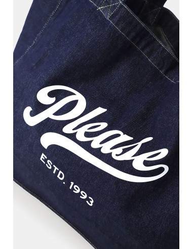 Ruime shopper met logo-opdruk aan de voorkant Please