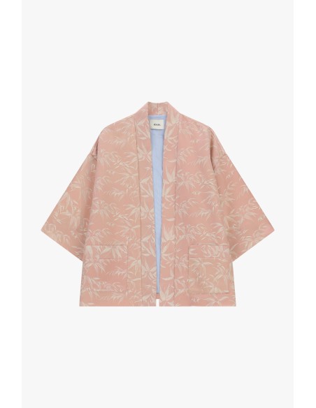 Oversized overhemdjas met patroon en voorzakken Dixie
