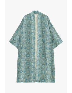 Oversized overhemdjas met geometrische print Dixie