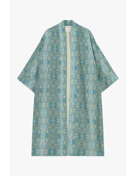 Oversized overhemdjas met geometrische print Dixie