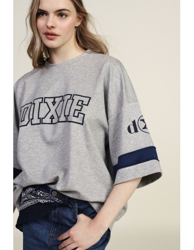 Oversized T-shirt met frontprint en contrasterende details Dixie
