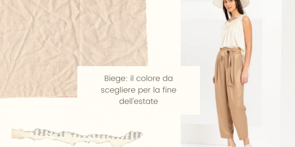 Helemaal beige, de kleur die aan het einde van de zomer is gewijd